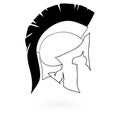 Greek, ancient helmet icon isolated Royalty Free Stock Photo