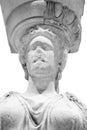 Greek ancient statue of the Caryatid Royalty Free Stock Photo