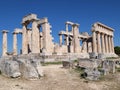 Greek ancient temple of afaia Royalty Free Stock Photo