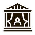 greek ancient theater icon Vector Glyph Illustration Royalty Free Stock Photo