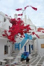 Greek architecture on Mykonos island