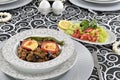 Greek Balkan Lamb Moussaka Royalty Free Stock Photo