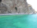 Greek beach in Ionian Sea Royalty Free Stock Photo