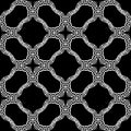 Greek black and white grid seamless pattern. Ornamental vector background. Geometric repeat backdrop. Floral ethnic style abstract Royalty Free Stock Photo