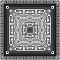 Greek black and white striped seamless pattern. Tribal geometric background. Ethnic style greek key meanders ornament Royalty Free Stock Photo