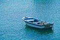 Greek blue boat Royalty Free Stock Photo