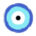 Greek blue evil eye vector - symbol of protection