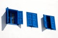 Greek blue windows