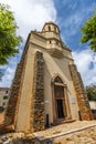 The Greek Catholic church in Corsican village Cargese