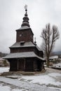 Wooden church of St Michael the Archangel in Rusky Potok, Slovakia