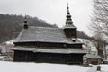 Wooden church of St Michael the Archangel in Rusky Potok, Slovakia