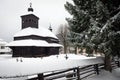 The Greek Catholic wooden church in Ulicske Krive, Slovakia