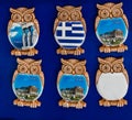 Greek Ceramic Owl Magnets Athens Greece