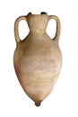 Greek ceramic vessel on a white background.