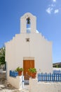 Greek chapel in Lefkes village on Paros Island Royalty Free Stock Photo