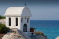 Greek chapel Royalty Free Stock Photo