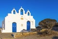 Greek Chapel With Three Bell Towers