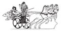 Greek Chariot, vintage illustration