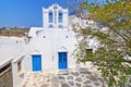 greek church at Apollonia Sifnos island Greece Royalty Free Stock Photo