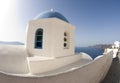 Greek church dome santorini Royalty Free Stock Photo