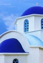 Greek church in Ikaria island Royalty Free Stock Photo