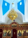 Greek Church Interior Royalty Free Stock Photo