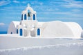 Greek Church in Oia Town in Santorini