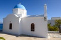 Greek church in Piso Livadi, Paros Island, Cyclades, Greece Royalty Free Stock Photo