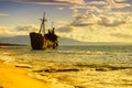 The famous shipwreck near Gythio Greece