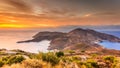 Greek coastline on Peloponnese, Mani Peninsula Royalty Free Stock Photo