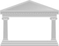 Greek Column Architecture/eps Royalty Free Stock Photo