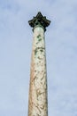 Greek column from below