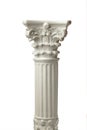 greek column isolated on white Royalty Free Stock Photo