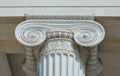 greek column pillar detail from ancient greece (museum history archaeology) bank decor ionic Royalty Free Stock Photo