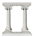 Greek columns gate Royalty Free Stock Photo
