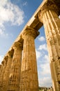Greek columns, Sicily Royalty Free Stock Photo