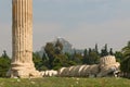 Greek columns, Temple of Olympian Zeus, Athens Royalty Free Stock Photo