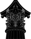 Greek Corinthian Column Vector 03