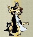 Greek Couple Tango Dance