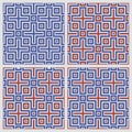 Greek cross seamless pattern