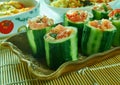 Greek Cucumber Cups Royalty Free Stock Photo