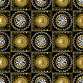 Greek 3d seamless pattern. Vector abstract patterned ornamental