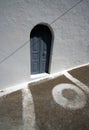 Greek door Royalty Free Stock Photo
