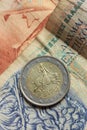 Greek euro coin