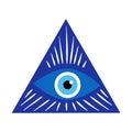 Greek evil eye, symbol of protection. Glass Turkish eye Nazar Boncugu. Amulet, talisman from the evil eye