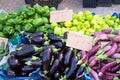 Greek Farmers Market, Fresh Produce Royalty Free Stock Photo