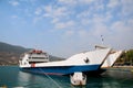 Greek ferry boat Royalty Free Stock Photo