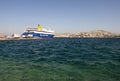 Greek ferry Royalty Free Stock Photo