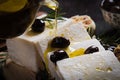 Greek feta cheese Royalty Free Stock Photo