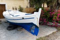 Greek Fishing Boat, Maintenance Royalty Free Stock Photo